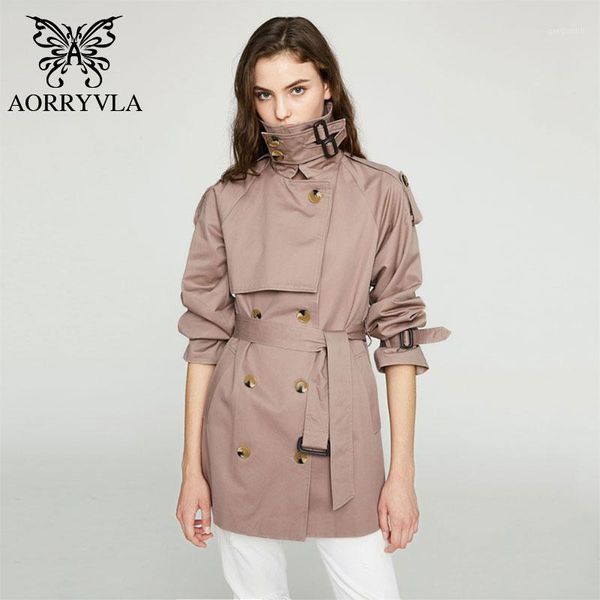 casual women's trench coats cotton double breasted solid pink short loose style fashion trench coat for women spring 2020 new1, Tan;black
casual women's trench coats cotton double breasted solid pink short loose style fashion trench coat for women spring 2020 new1, Tan;black
