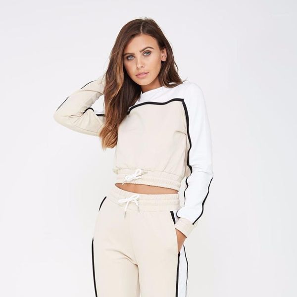 fashion tracksuit 2pcs women set hoodies crop sweatshirt+side stripe pants causal 2 pieces sets women sporting suits female1, White
fashion tracksuit 2pcs women set hoodies crop sweatshirt+side stripe pants causal 2 pieces sets women sporting suits female1, White