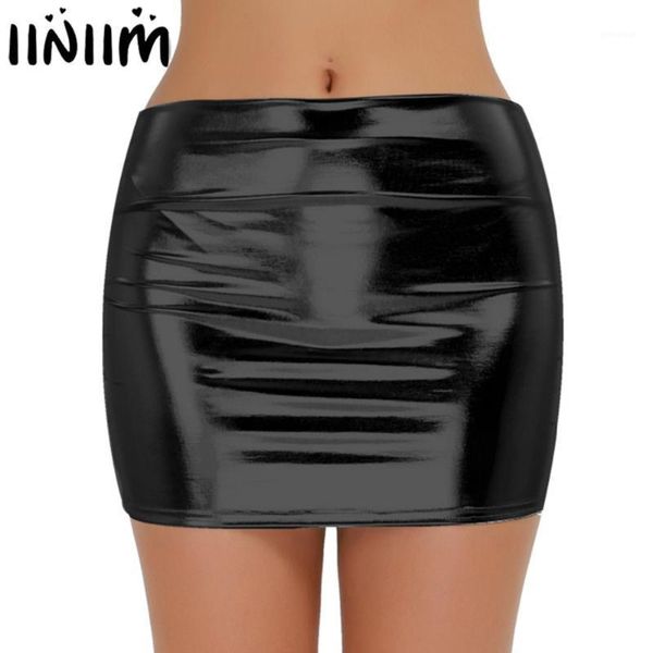 iiniim womens femme evening clubwear shiny snug-fitting patent leather wetlook mini skirt cocktail costumes skirts1, Black
iiniim womens femme evening clubwear shiny snug-fitting patent leather wetlook mini skirt cocktail costumes skirts1, Black