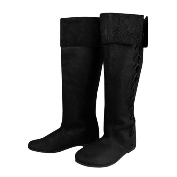 women flats slim boots round toe lace up over-the-knee western knight high riding boots shoes bota women booties #823, Black
women flats slim boots round toe lace up over-the-knee western knight high riding boots shoes bota women booties #823, Black