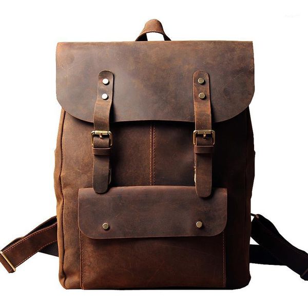duffel bags retro men backpack leather bagpack outdoor travel leisure computer bag tide bag1
duffel bags retro men backpack leather bagpack outdoor travel leisure computer bag tide bag1