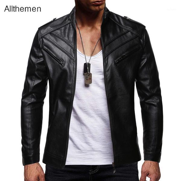 allthemen men's winter jacket leather jacket men causal busniess stand collar coats motor biker vintage fleece leather outwear1, Black
allthemen men's winter jacket leather jacket men causal busniess stand collar coats motor biker vintage fleece leather outwear1, Black