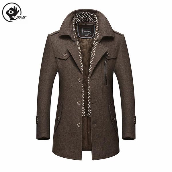 men's wool & blends little rain jacket men 2021 business casual brand solid color male trench overcoat winter coat, Black
men's wool & blends little rain jacket men 2021 business casual brand solid color male trench overcoat winter coat, Black