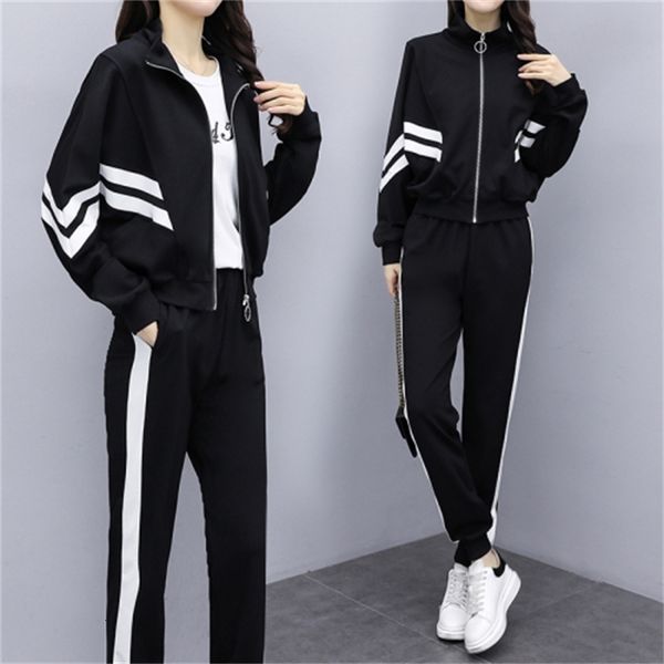 female black plus size suits and casual sets women leisure training of women's clothes femme deux pieces jano, White
female black plus size suits and casual sets women leisure training of women's clothes femme deux pieces jano, White