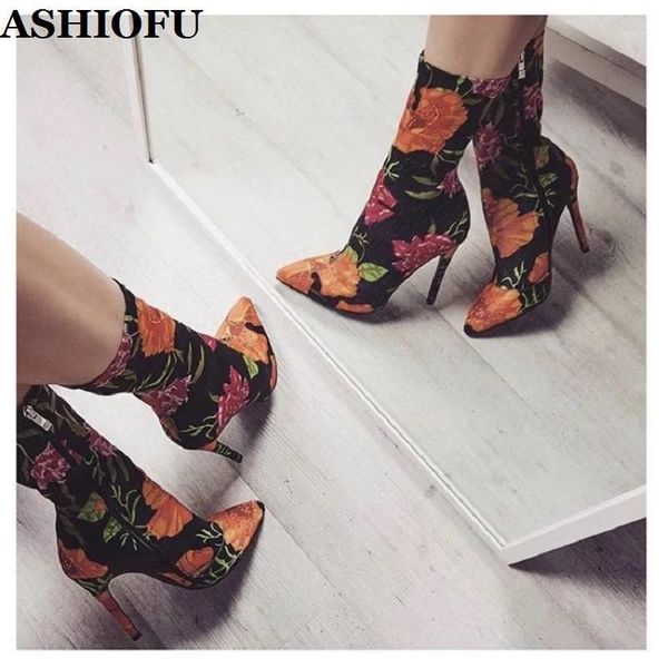 ashiof handmade womens ankle boots flower leather pointy wedding party high heel boots evening club fashion winter shoes1, Black
ashiof handmade womens ankle boots flower leather pointy wedding party high heel boots evening club fashion winter shoes1, Black
