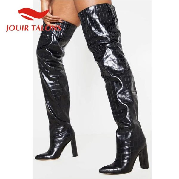 boots jouir talons big size 43 fashion shoes woman over-the-knee heels pointed toe stone pattern autumn, Black
boots jouir talons big size 43 fashion shoes woman over-the-knee heels pointed toe stone pattern autumn, Black
