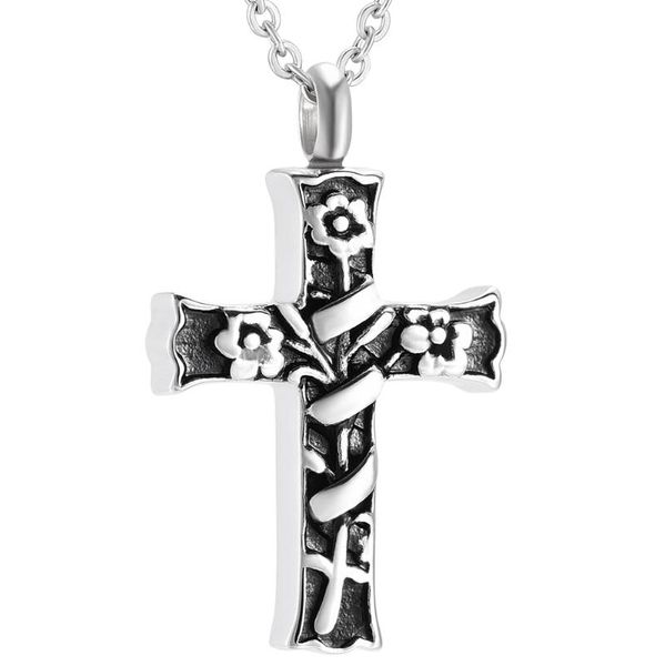 ijd7139 jesus cross shape stainless steel cremation urn pendant necklace ashes holder keepsake for pet/human remains jewelry, Silver
ijd7139 jesus cross shape stainless steel cremation urn pendant necklace ashes holder keepsake for pet/human remains jewelry, Silver