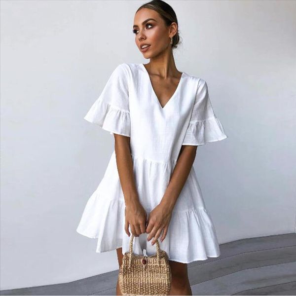 2019 summer sexy summer женщины solid v образным вырезом с коротким рукавов мини партии белое платье vestidos платье халат фам vestidos де ф, Black;gray
2019 summer sexy summer женщины solid v образным вырезом с коротким рукавов мини партии белое платье vestidos платье халат фам vestidos де ф, Black;gray