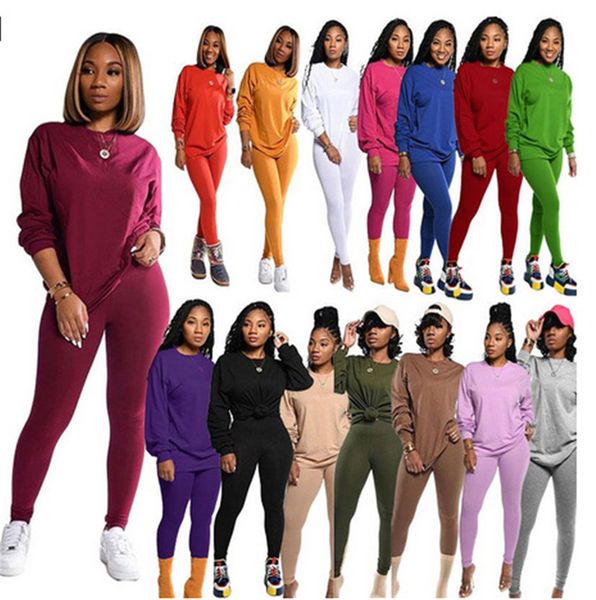 plus size women tracksuit autumn winter long sleeve sweatshirts sweater pants leggings two piece outfits candy color sportswear suit e101506, Gray
plus size women tracksuit autumn winter long sleeve sweatshirts sweater pants leggings two piece outfits candy color sportswear suit e101506, Gray