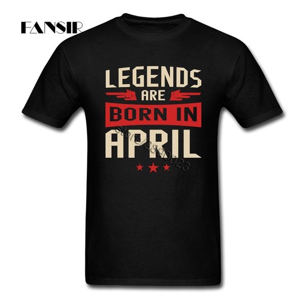 great legends are born in april t-shirt man short sleeve custom men shirt streetwear big size sport hooded sweatshirt hoodie