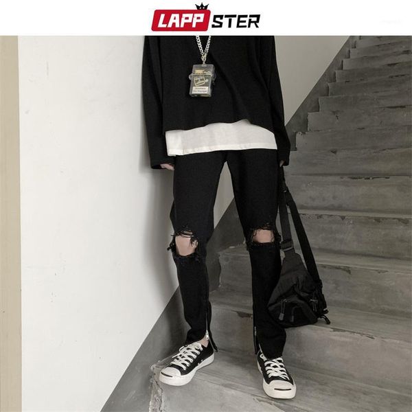 lappster men hip hop black ripped jeans 2020 male korean streetwear skinny denim pants male fashions high waist distressed jeans1, Blue
lappster men hip hop black ripped jeans 2020 male korean streetwear skinny denim pants male fashions high waist distressed jeans1, Blue