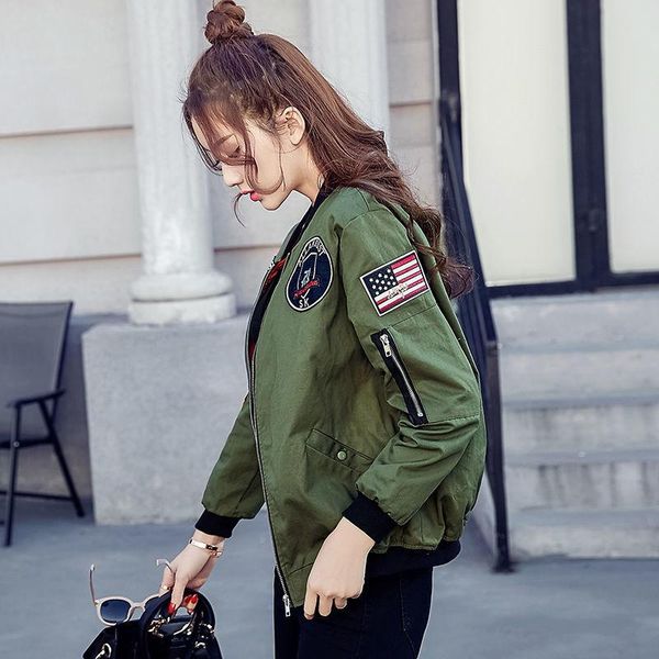 women's basic printed jacket patchwork long sleeve clothing multicolor autumn coat female casual windbreaker, Black;brown
women's basic printed jacket patchwork long sleeve clothing multicolor autumn coat female casual windbreaker, Black;brown