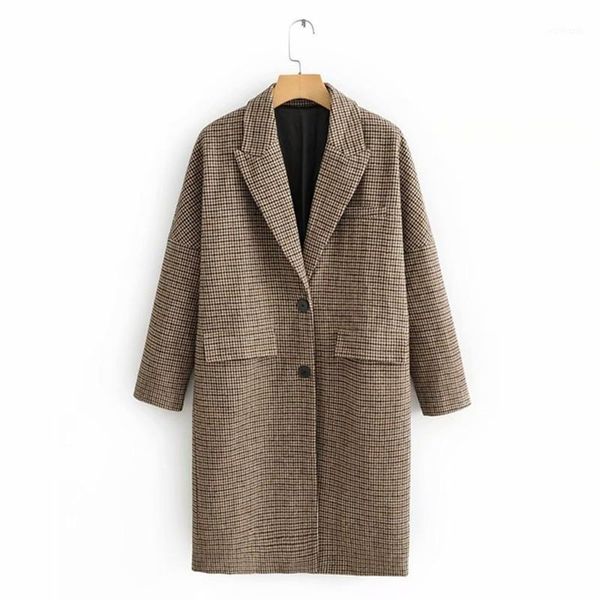 2021 winter plaid long coat ladies single-breasted wool coat european fashion ladies retro warm clothes1, Tan;black
2021 winter plaid long coat ladies single-breasted wool coat european fashion ladies retro warm clothes1, Tan;black