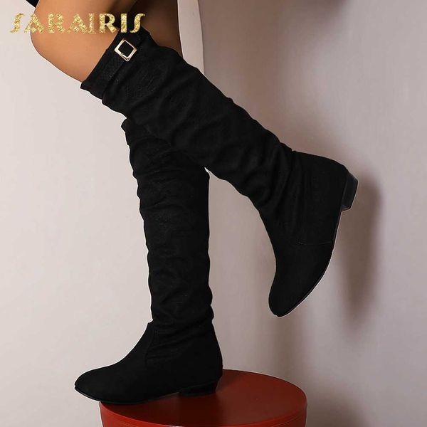 boots sarairis 2021 fashion big size 44 chunky heels mid calf woman shoes slip on stretch fabric spring autumn ladies, Black
boots sarairis 2021 fashion big size 44 chunky heels mid calf woman shoes slip on stretch fabric spring autumn ladies, Black