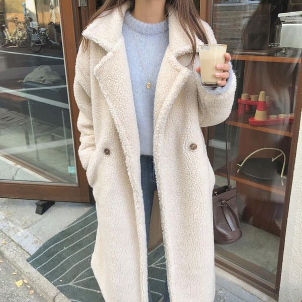ins korean fashion winter long coat women casual oversized warm thick fleece cardigan overcoat female autumn jacket coats 20211, Black
ins korean fashion winter long coat women casual oversized warm thick fleece cardigan overcoat female autumn jacket coats 20211, Black