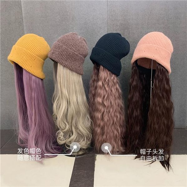 beanie/skull caps 202101-taichao fashion knitting hat patchwork removable gradients false hair leisure lady skullies beanies cap women cool, Blue;gray
beanie/skull caps 202101-taichao fashion knitting hat patchwork removable gradients false hair leisure lady skullies beanies cap women cool, Blue;gray