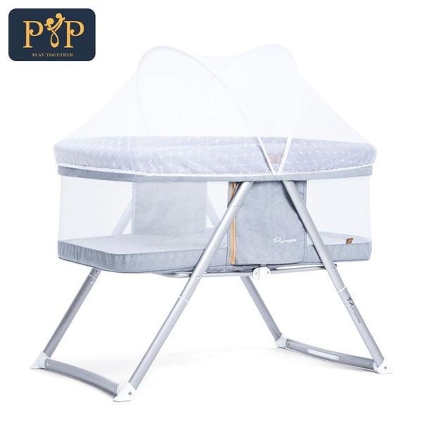 baby cribs portable bed infant travel folding crib breathable kids nest cots for borns