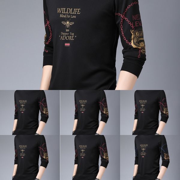 x7nnk fashion brand round neck plush sleeve t-shirt men's and thorn long trend t-shirt sweatersweater sweater korean men's wear in, Black
x7nnk fashion brand round neck plush sleeve t-shirt men's and thorn long trend t-shirt sweatersweater sweater korean men's wear in, Black