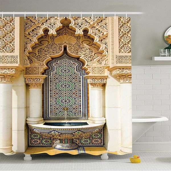 200x180 bathroom waterproof shower curtain moroccan ancient architectural design stone door printing polyester home decoration
200x180 bathroom waterproof shower curtain moroccan ancient architectural design stone door printing polyester home decoration