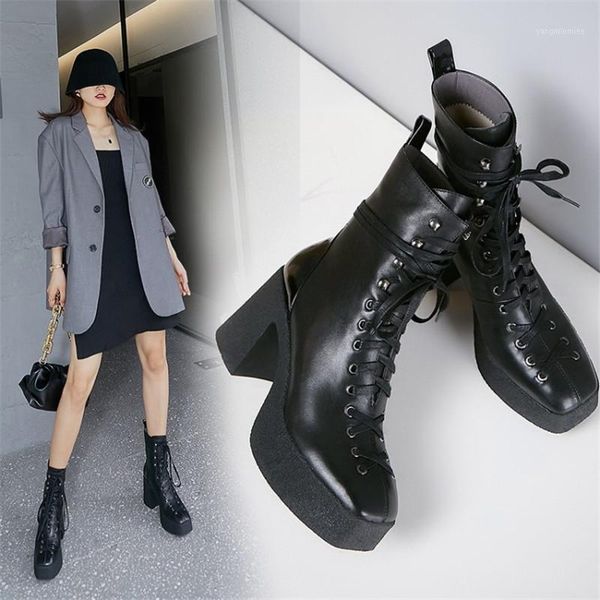 pxelena retro rome combat motorcycle boots women genuine leather chunky block high heels gothic punk rock shoes autumn winter 391, Black
pxelena retro rome combat motorcycle boots women genuine leather chunky block high heels gothic punk rock shoes autumn winter 391, Black