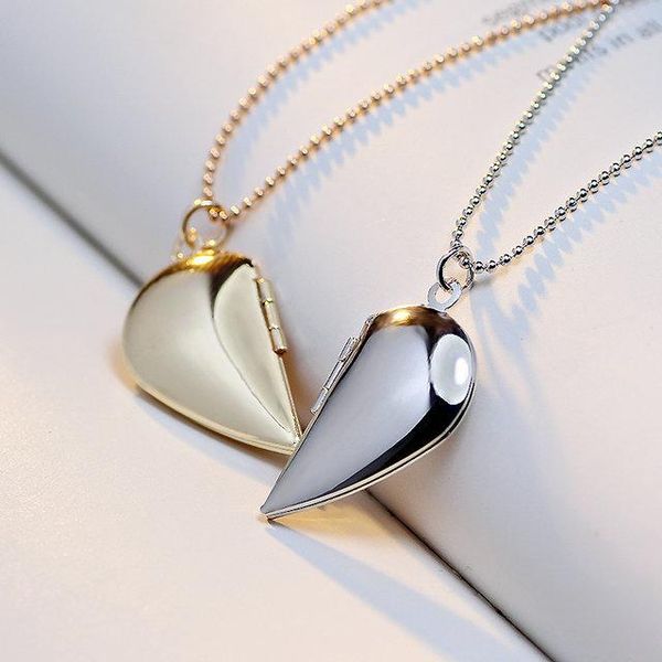 pendant necklaces unique design jewelry po frame half heart locket necklace christmas valentine lover's gift (can put inside), Silver
pendant necklaces unique design jewelry po frame half heart locket necklace christmas valentine lover's gift (can put inside), Silver