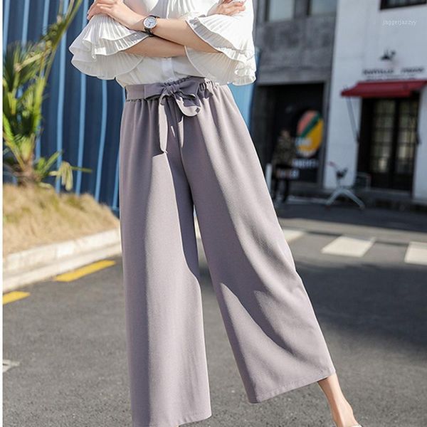 women's pants & capris korean straight casual loose stretchy wide leg nine point elastic high waist stylish trouser1, Black;white
women's pants & capris korean straight casual loose stretchy wide leg nine point elastic high waist stylish trouser1, Black;white