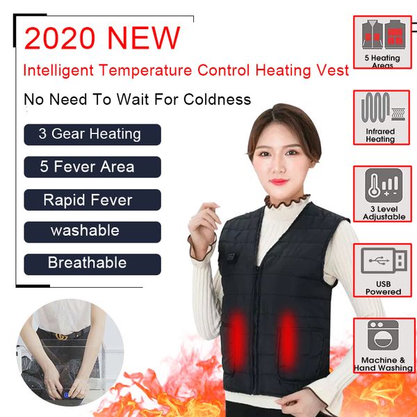 outdoor camping hiking heating vest male and female heated jacket warm usb heated vest 5 pieces heating film electric clothes, Gray;blue
outdoor camping hiking heating vest male and female heated jacket warm usb heated vest 5 pieces heating film electric clothes, Gray;blue