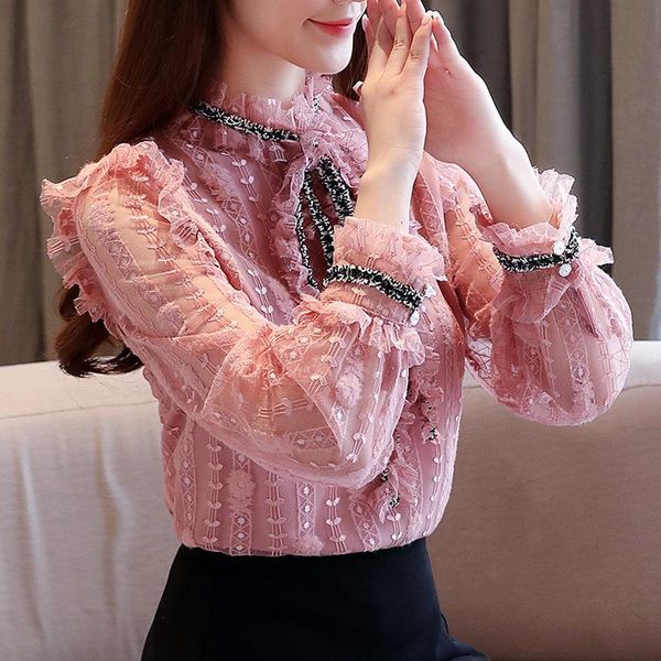 women's blouses & shirts autumn 2021 blouse long sleeve lace up with bow tie bottoming for fashion shirt, White
women's blouses & shirts autumn 2021 blouse long sleeve lace up with bow tie bottoming for fashion shirt, White