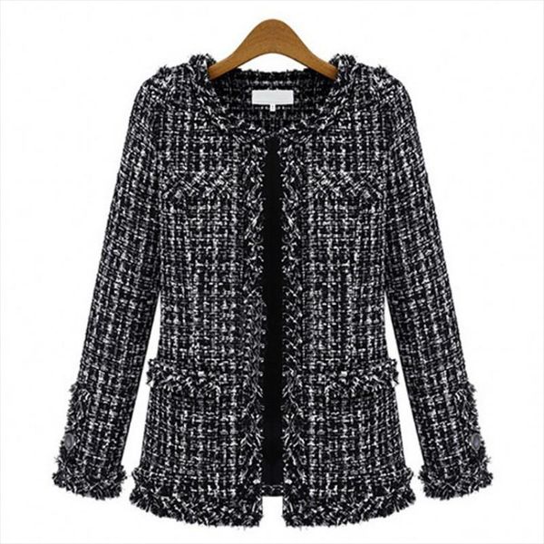 brand with fund autumn and winter short loose coat black and white check suit dress will code self cultivation small real
brand with fund autumn and winter short loose coat black and white check suit dress will code self cultivation small real