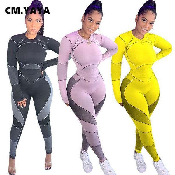cm.yaya sportwear elastic skinny women's set long sleeve t-shirt legging pants set tracksuit two piece outfit active sweatsuit, Gray
cm.yaya sportwear elastic skinny women's set long sleeve t-shirt legging pants set tracksuit two piece outfit active sweatsuit, Gray