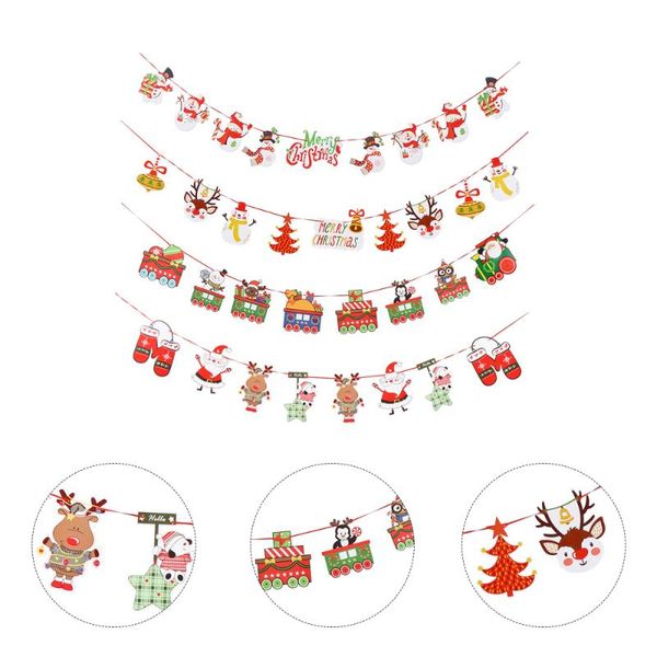1 set 4pcs lovely christmas banners christmas party banners xmas hanging decor
1 set 4pcs lovely christmas banners christmas party banners xmas hanging decor