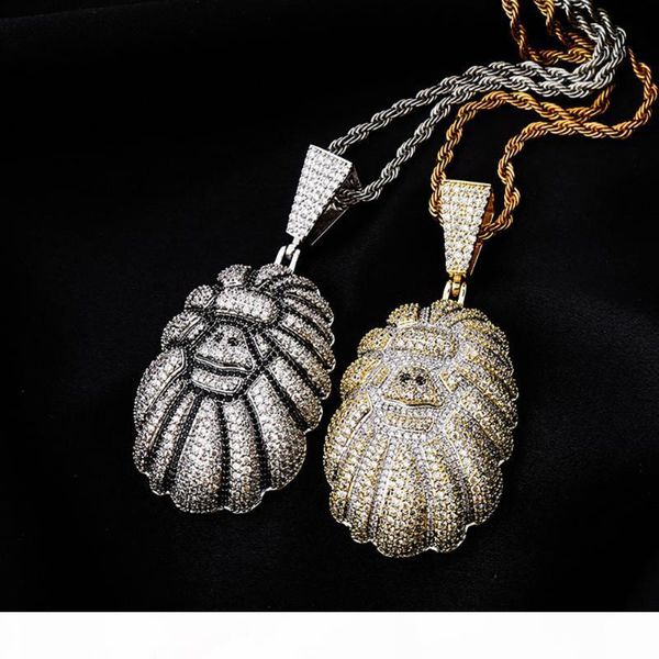 new full iced out cartoon orangutan pendant 4mm tennis chain necklace bling bling cubic zirconial hip hop punk body jewelry, Silver
new full iced out cartoon orangutan pendant 4mm tennis chain necklace bling bling cubic zirconial hip hop punk body jewelry, Silver