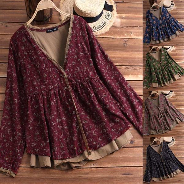 autumn women floral printed blouse vintage lace shirt v-neck button cotton linen ladies loose blusa feminina cardigan l-5xl, White
autumn women floral printed blouse vintage lace shirt v-neck button cotton linen ladies loose blusa feminina cardigan l-5xl, White