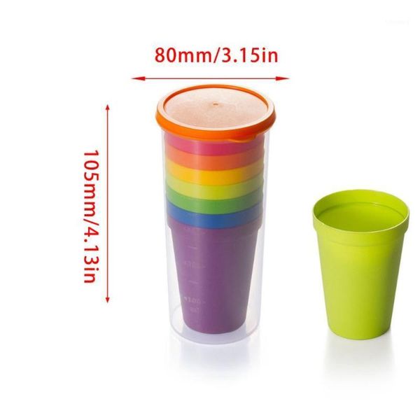 8pcs/set compact size plastic travel portable rainbow cup colorful plastic cup outdoor picnic drinking hand1
8pcs/set compact size plastic travel portable rainbow cup colorful plastic cup outdoor picnic drinking hand1
