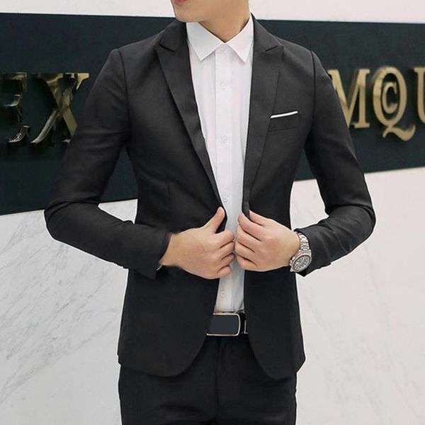 spring summer men casual blazers slim fit formal business single breasted button suit blazer stylish solid male coat jacket, White;black
spring summer men casual blazers slim fit formal business single breasted button suit blazer stylish solid male coat jacket, White;black