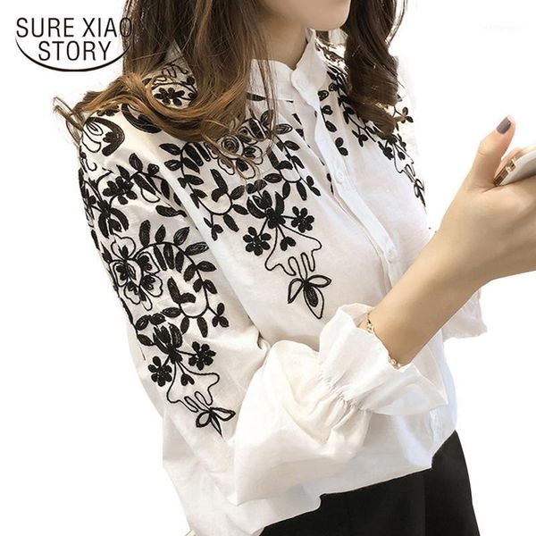 fashion embroidery women's clothing long sleeve casual women blouse shirt office lady women blusas 529e 301, White
fashion embroidery women's clothing long sleeve casual women blouse shirt office lady women blusas 529e 301, White