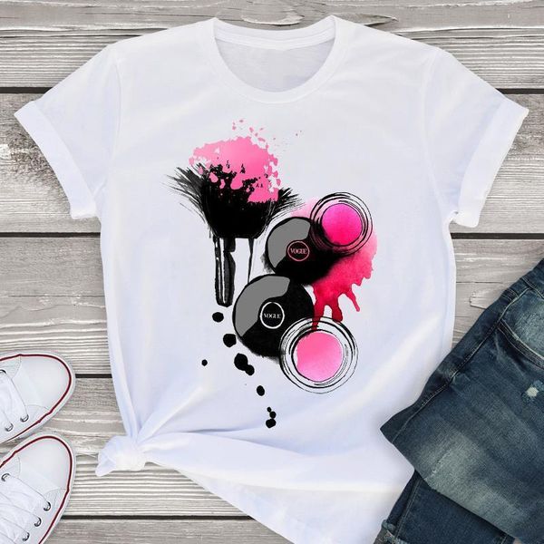 women graphic fingernail vogue 3d make up short sleeve print summer shirt tees clothing female t shirt womens t-shirt, White
women graphic fingernail vogue 3d make up short sleeve print summer shirt tees clothing female t shirt womens t-shirt, White