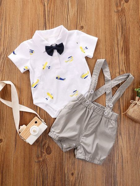 yierying baby boy sailboat print bow neckline bodysuit & suspender shorts she, White
yierying baby boy sailboat print bow neckline bodysuit & suspender shorts she, White