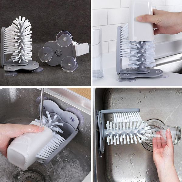 creative suction glass bottle cleaning kitchen rotate wash cup brush comfortable, clean and sanitary reusable
creative suction glass bottle cleaning kitchen rotate wash cup brush comfortable, clean and sanitary reusable