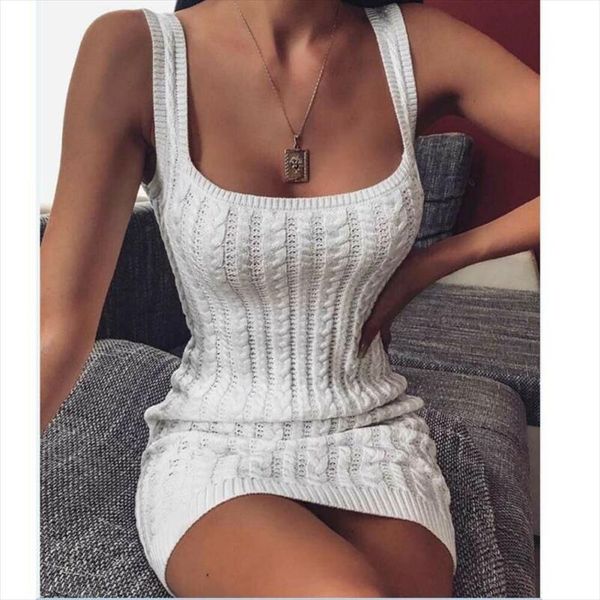 solid color short dress knitted elastic sleeveless bodycon elegant women 2019 summer white party fashion slim dresses, Black;gray
solid color short dress knitted elastic sleeveless bodycon elegant women 2019 summer white party fashion slim dresses, Black;gray