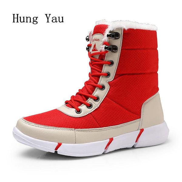 women snow boots ankle winter warm female casual shoes woman flats fashion non-slip lace up round toe platform plus size 36-43, Black 
women snow boots ankle winter warm female casual shoes woman flats fashion non-slip lace up round toe platform plus size 36-43, Black