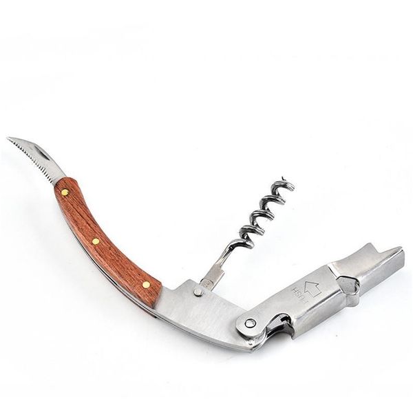 non-slip wood handle corkscrew knife pull tap double hinged beer red wine opener stainless steel bottle opener bar t bbyrhy lg2010
non-slip wood handle corkscrew knife pull tap double hinged beer red wine opener stainless steel bottle opener bar t bbyrhy lg2010
