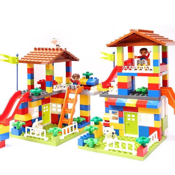 178pcs 89pcs diy city house roof big particle building blocks castle educational toy for children slide yxlaya rimmer
178pcs 89pcs diy city house roof big particle building blocks castle educational toy for children slide yxlaya rimmer