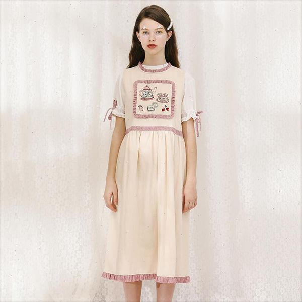 2021 summer new women cotton dress o neck ruffles female loose dresses bow tie up sleeveless sweet womans clothing, Black;gray
2021 summer new women cotton dress o neck ruffles female loose dresses bow tie up sleeveless sweet womans clothing, Black;gray