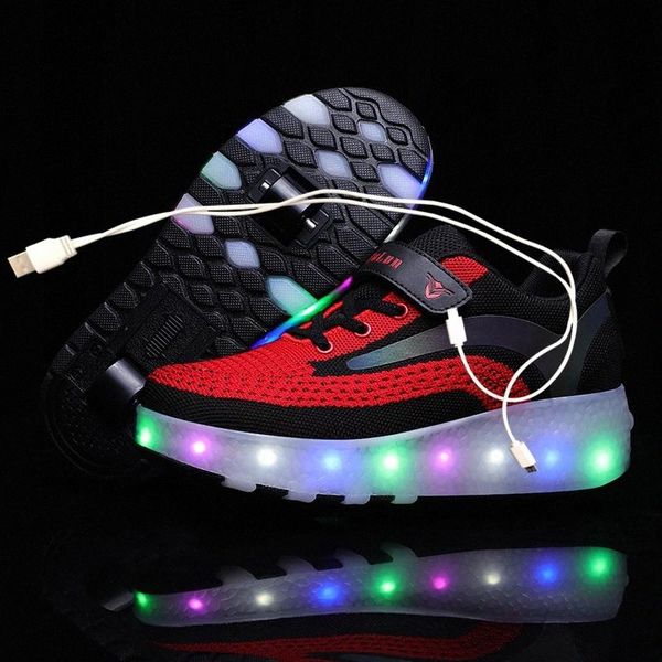 children one two wheels luminous glowing sneakers gold pink led light roller skate shoes kids led shoes boys girls usb charging #lw9r
children one two wheels luminous glowing sneakers gold pink led light roller skate shoes kids led shoes boys girls usb charging #lw9r