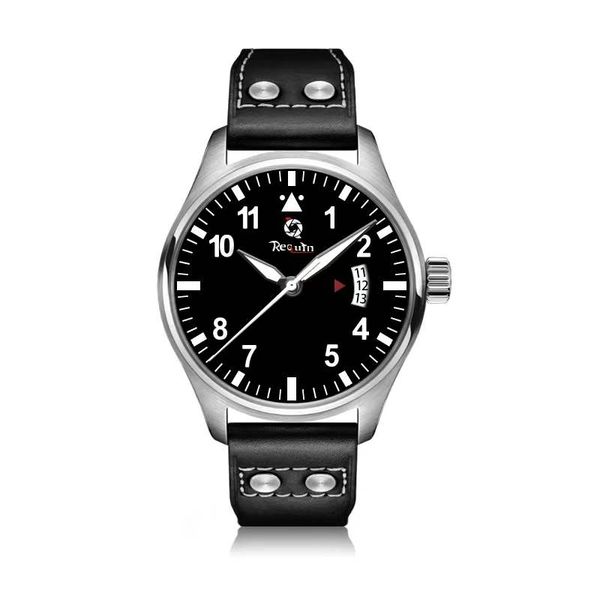 mens luxury automatic mechanical watch 329301 requin brand black dial silver white stainless steel case number 12 leather strap pilot 42mm, Slivery;brown
mens luxury automatic mechanical watch 329301 requin brand black dial silver white stainless steel case number 12 leather strap pilot 42mm, Slivery;brown