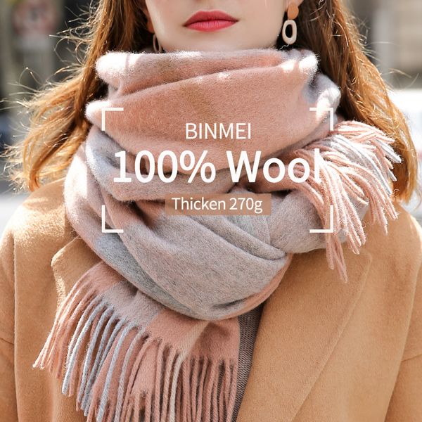 winter 100% wool scarf women brand 2021 thicken warm shawls and wraps ladies plaid echarpe pashmina lamb woolen scarves foulard 201026, Blue;gray
winter 100% wool scarf women brand 2021 thicken warm shawls and wraps ladies plaid echarpe pashmina lamb woolen scarves foulard 201026, Blue;gray