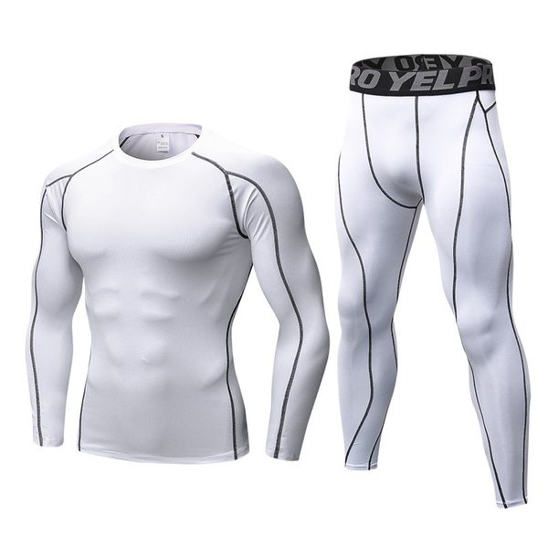 gym clothing men"s fitness running sports sets quick-drying long-sleeved t-shirt exercise sport training clothes yoga suits kits, White;black
gym clothing men"s fitness running sports sets quick-drying long-sleeved t-shirt exercise sport training clothes yoga suits kits, White;black