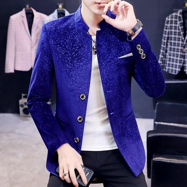 bzbfsky 2020 men's cool jacquard stand collar blazer youth handsome fashion casual three-button blazer1, White;black
bzbfsky 2020 men's cool jacquard stand collar blazer youth handsome fashion casual three-button blazer1, White;black