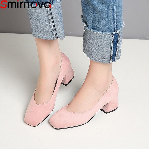 dress shoes smirnova large size 34-44 spring autumn woman square toe shallow flock high heels solid color casual pumps women, Black
dress shoes smirnova large size 34-44 spring autumn woman square toe shallow flock high heels solid color casual pumps women, Black